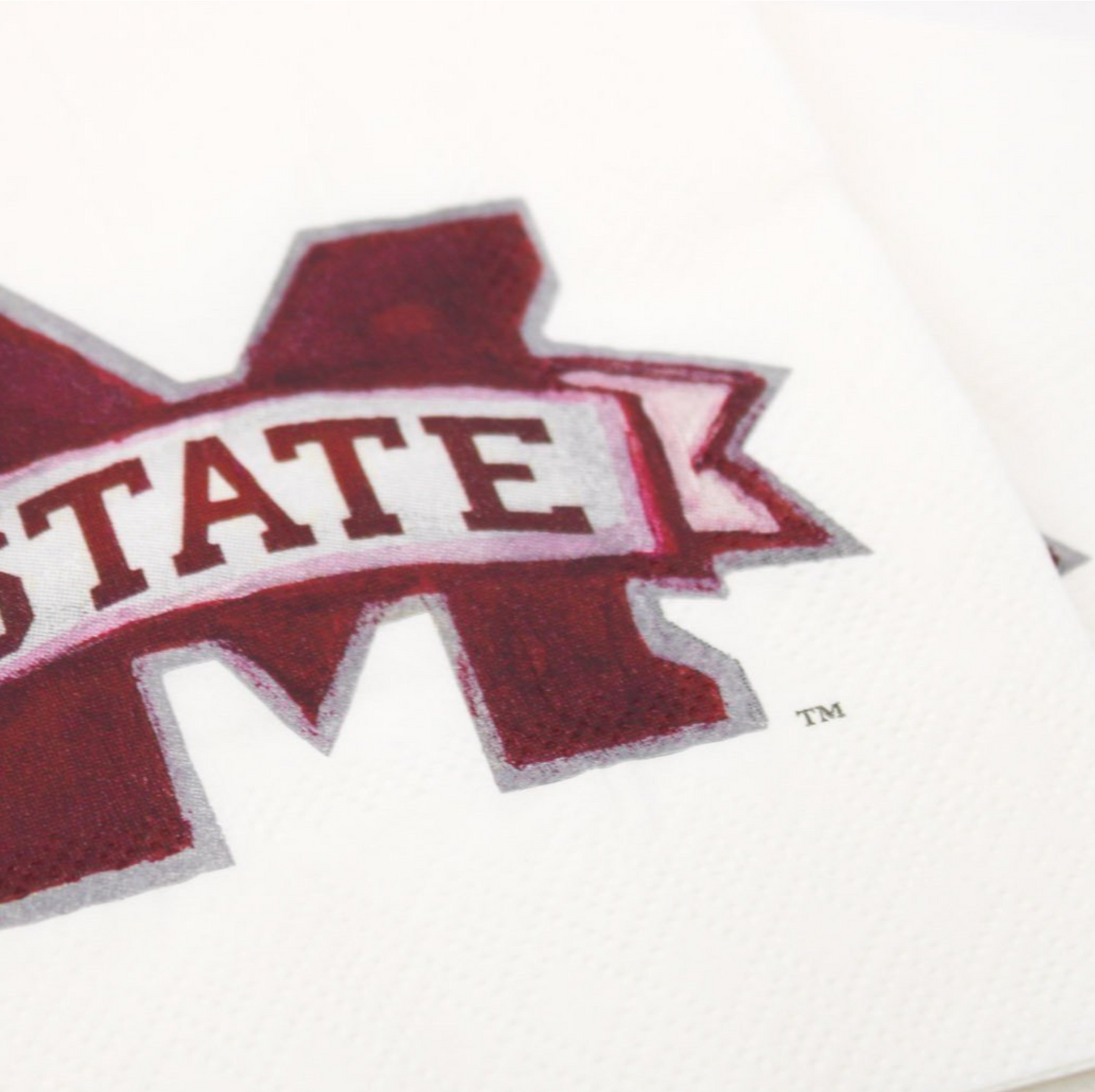 Mississippi State logo paper napkins