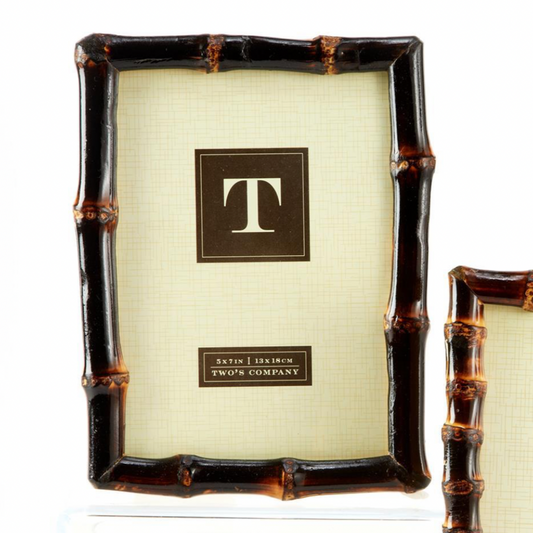 Brown bamboo 5x7 picture frame