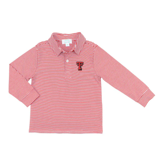 Officially Licensed Knit Texas Tech Polo Shirt