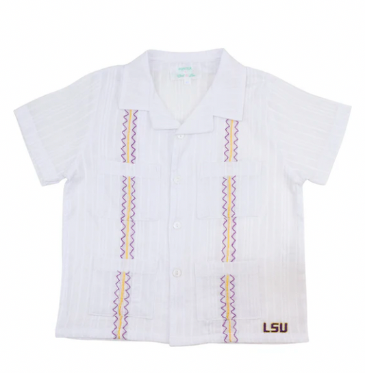 Officially Licensed LSU Guayabera