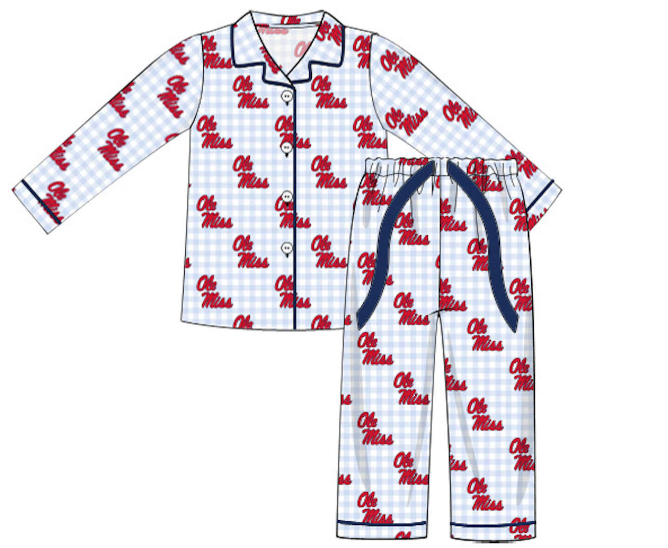 Ole Miss Pajama Pant Set