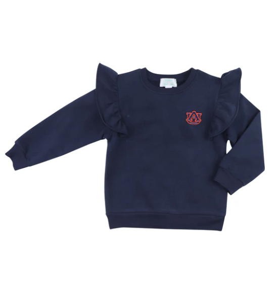 Officially Licensed Auburn Ruffled Pullover