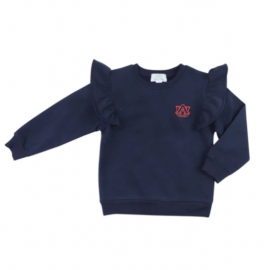 Officially Licensed Auburn Ruffled Pullover