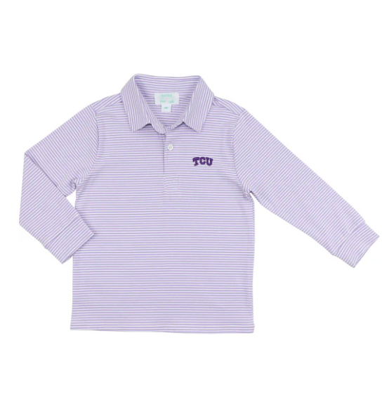 Officially Licensed Knit TCU Polo Shirt