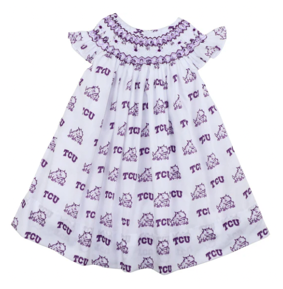 Officially Licensed Smocked TCU Dress