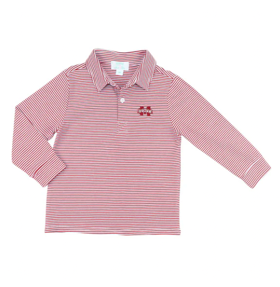 Officially Licensed Knit MS State Polo Shirt