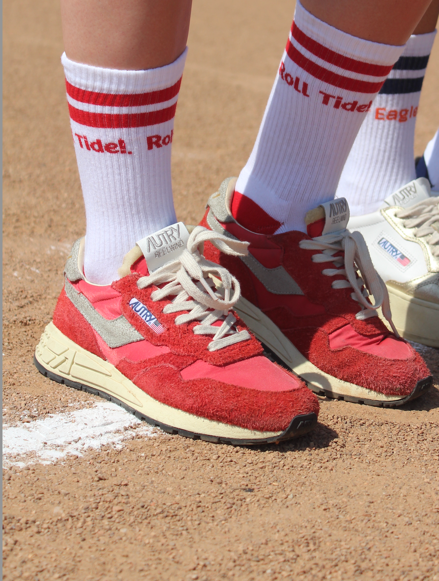 Alabama Roll Tide! Collegiate Retro Crew Socks
