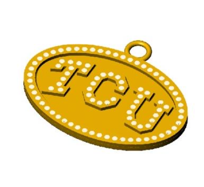 TCU Diamond Pendant