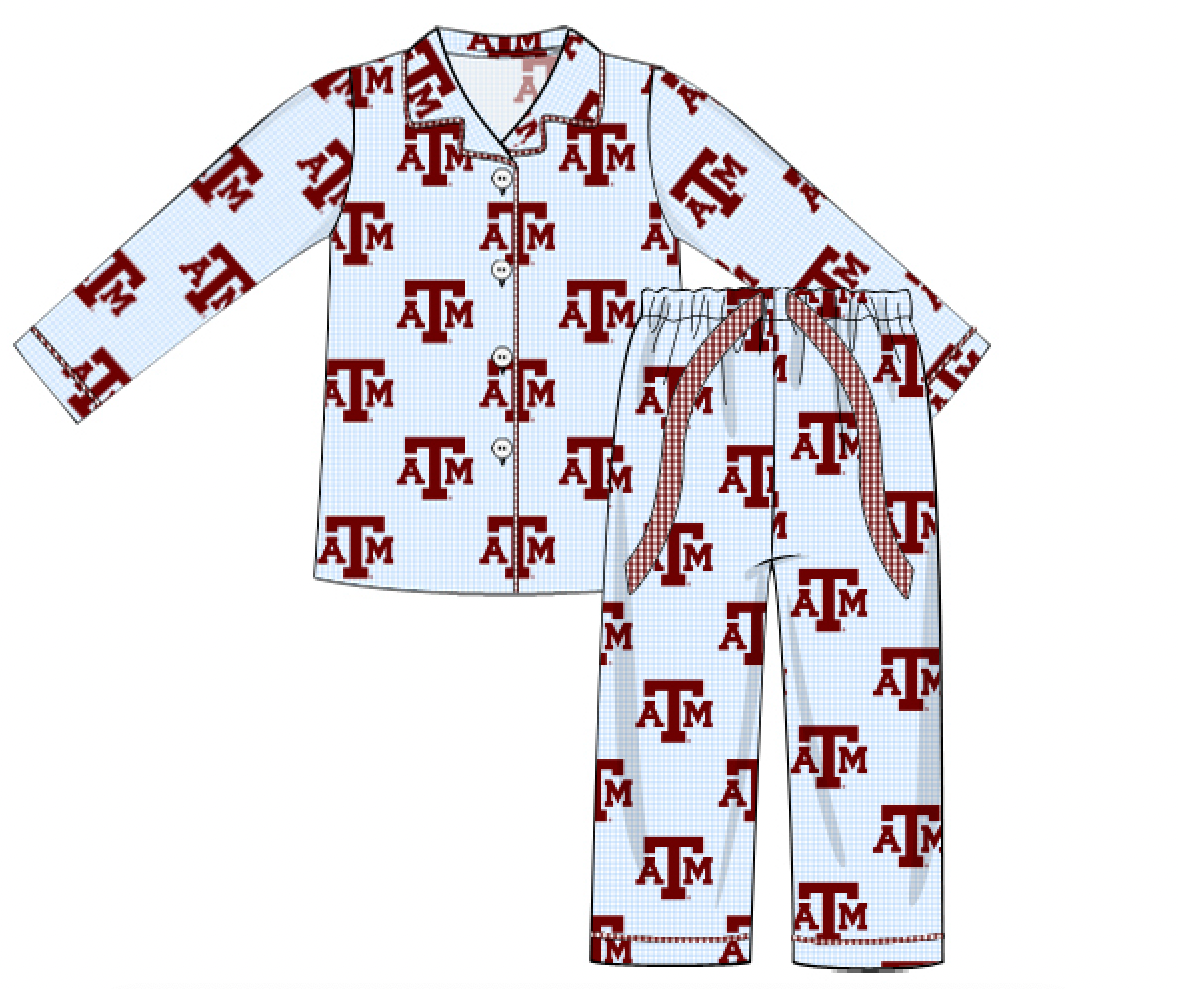 Texas A&M Blue Pajama Pant Set