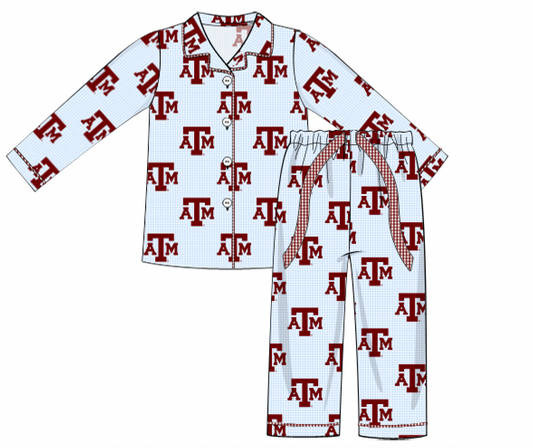 Texas A&M Blue Pajama Pant Set