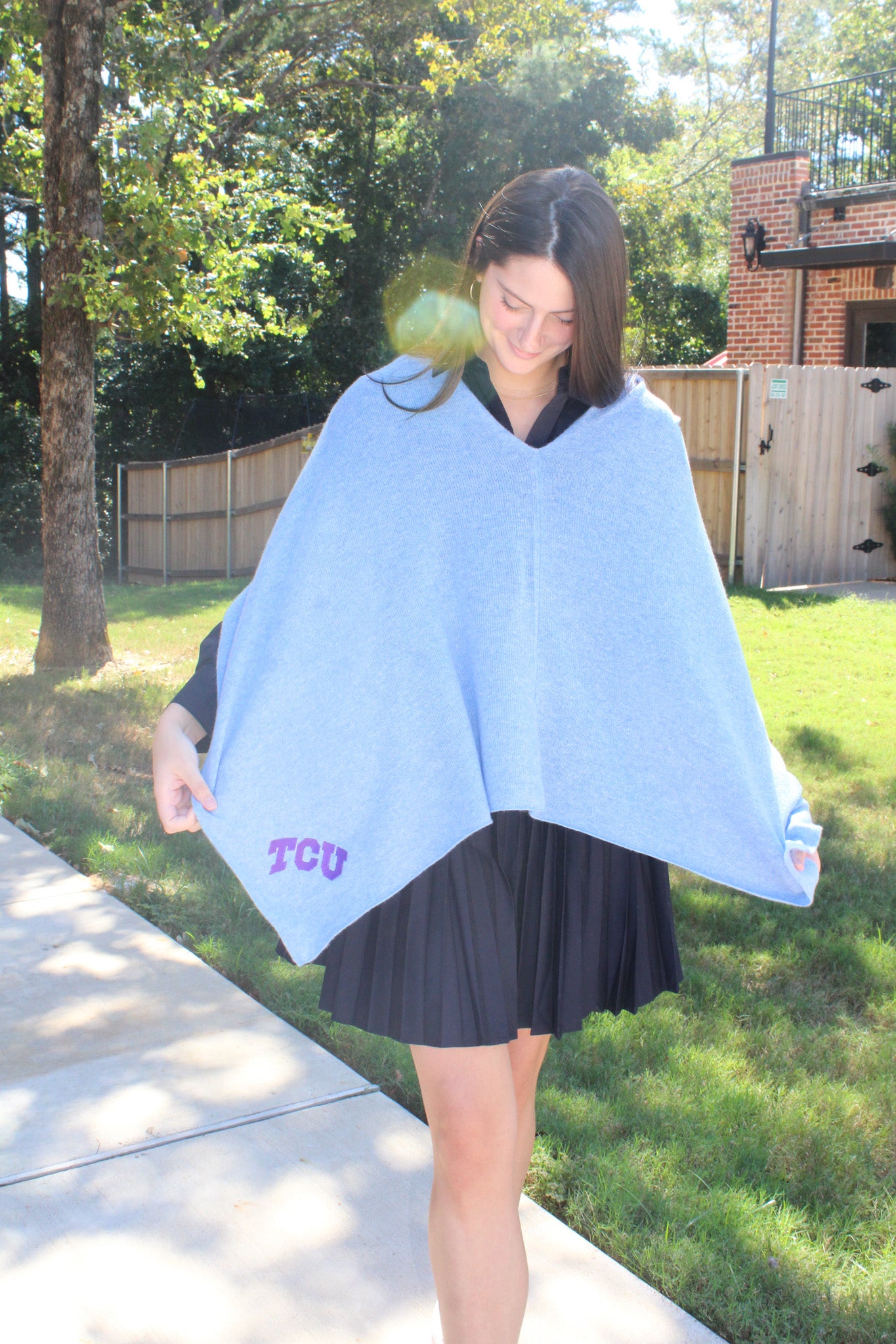 TCU® Cashmere Poncho