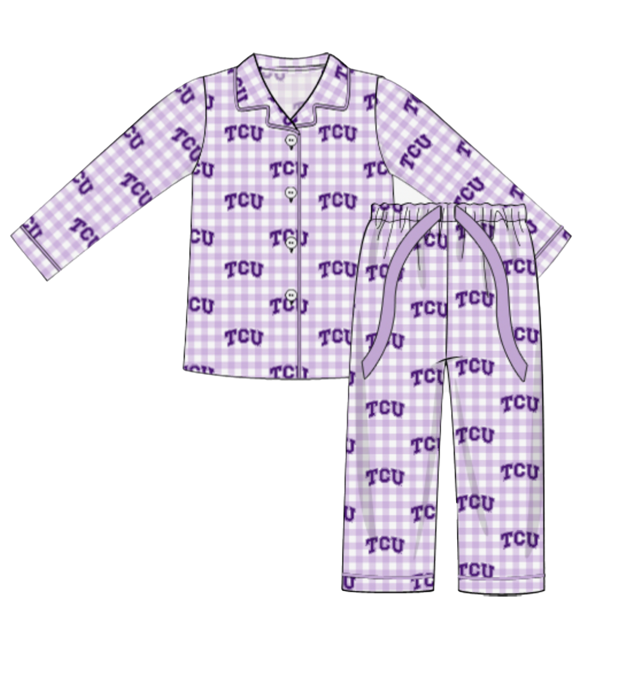 TCU Pajama Pant Set