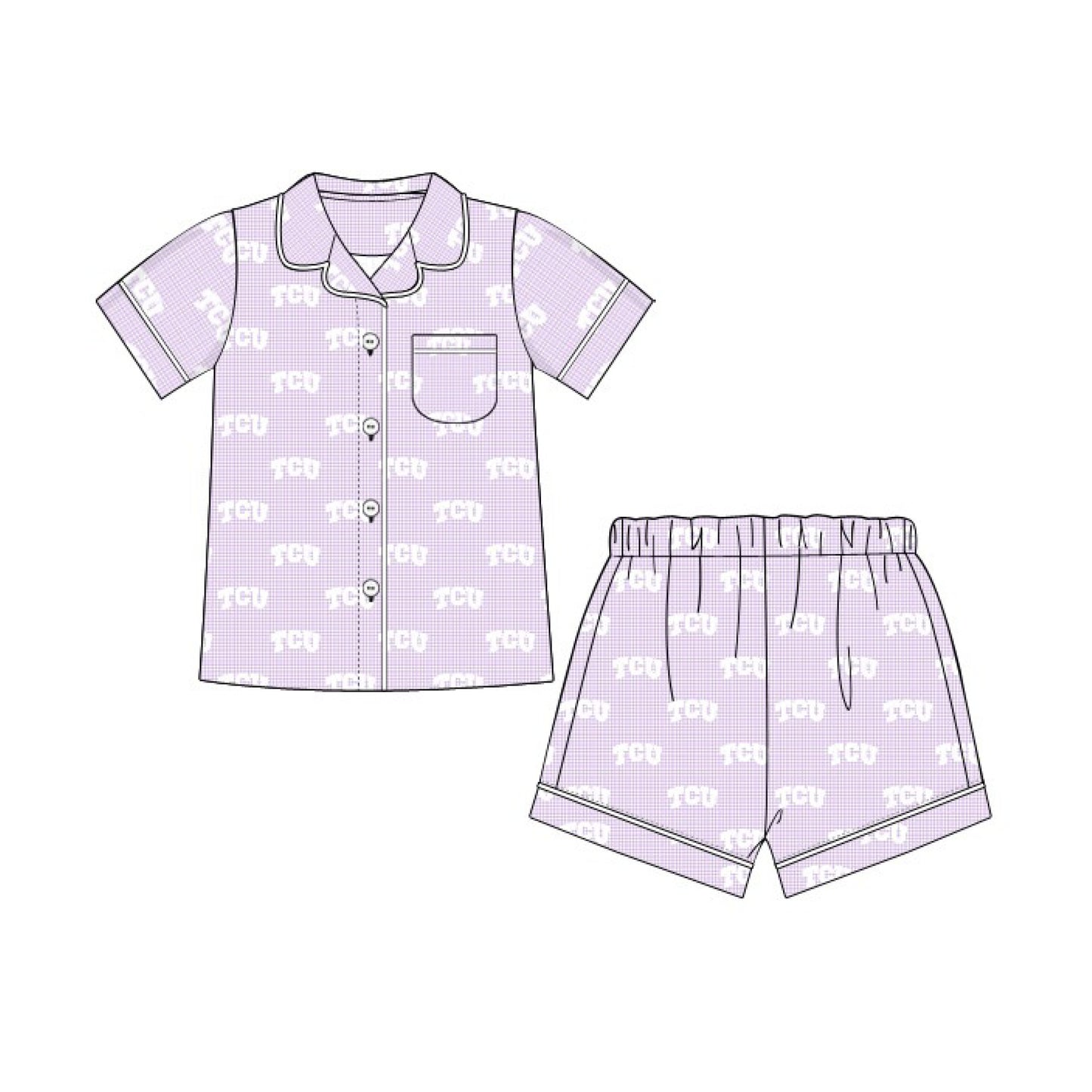 TCU Pajama Shorty Pajama