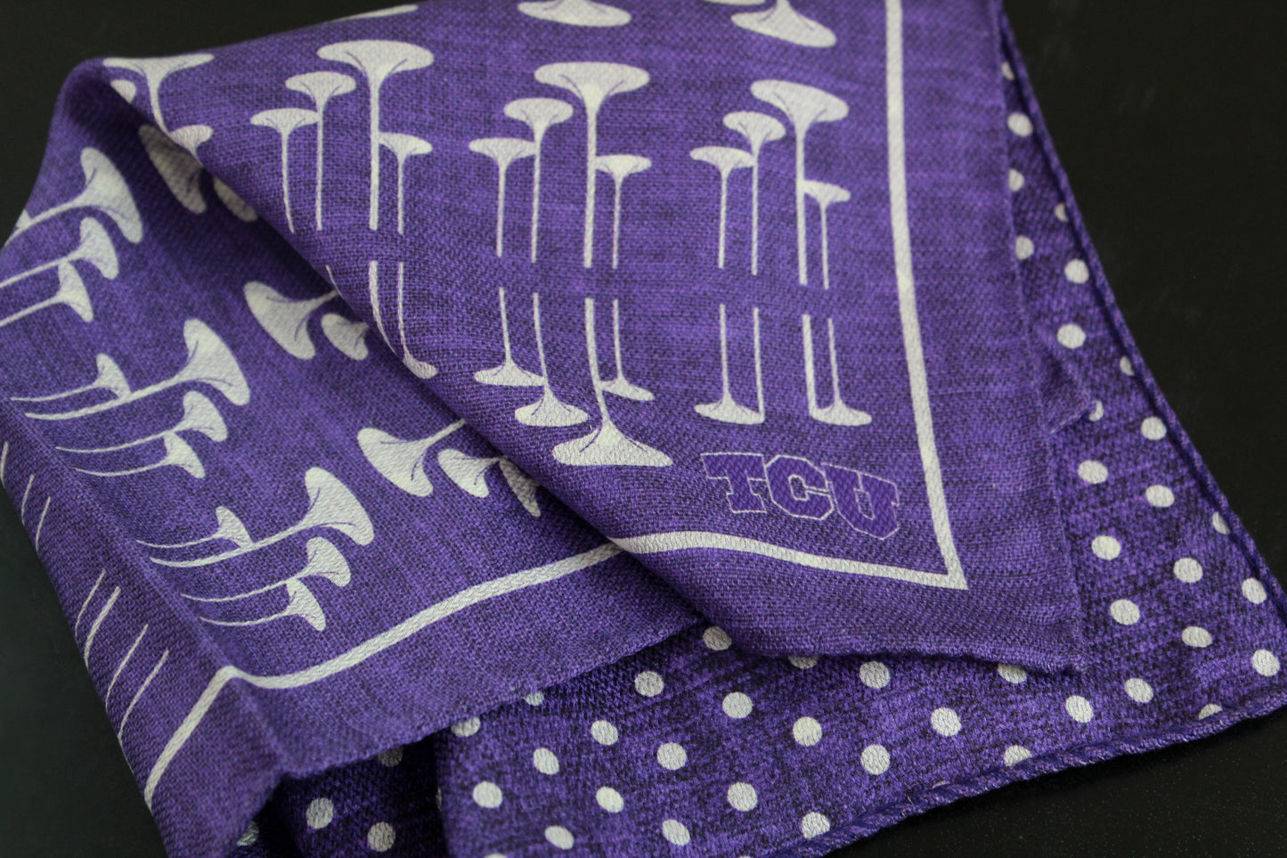 TCU Horned Frogs Men's Silk Pocket Square