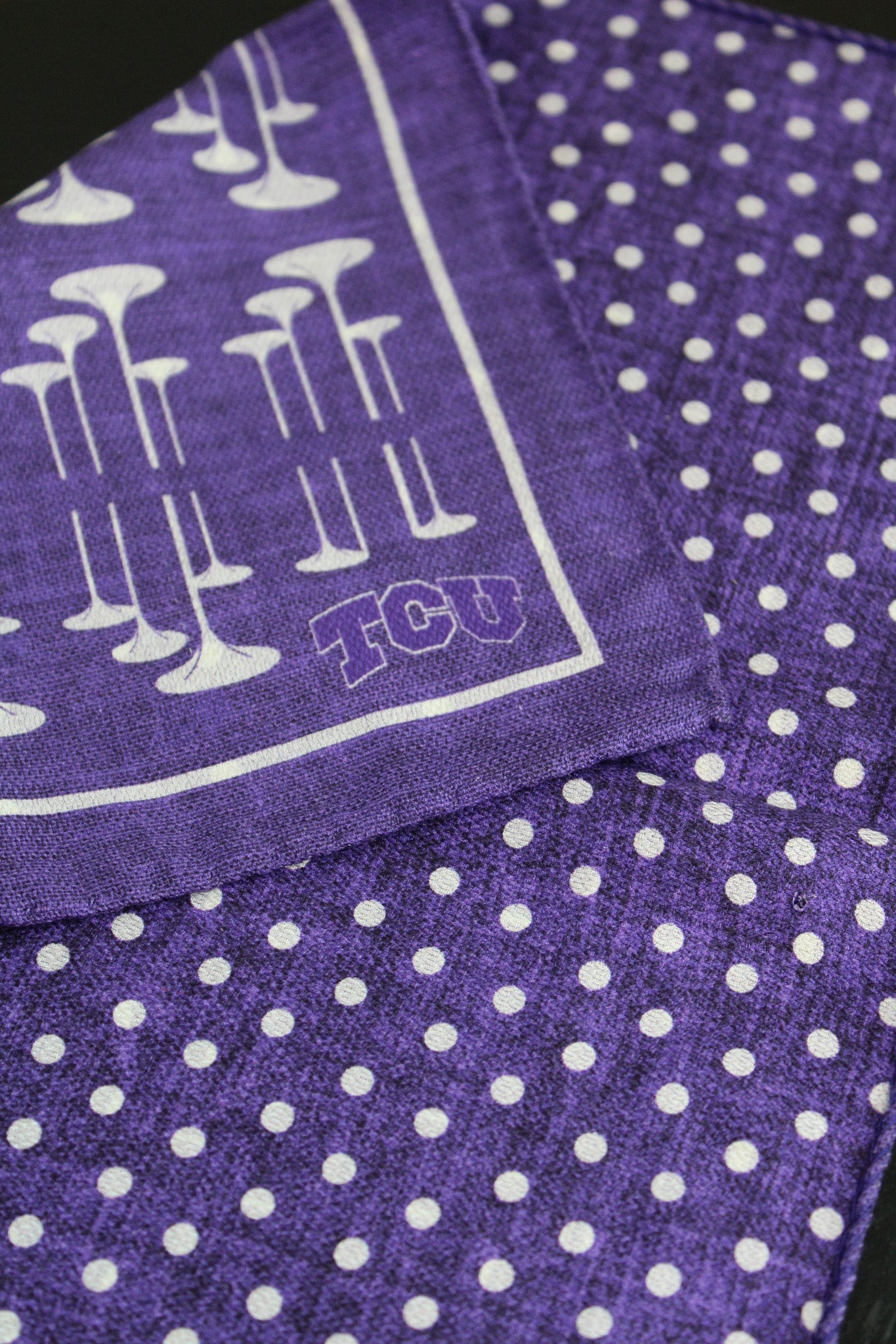 TCU Horned Frogs Men's Silk Pocket Square
