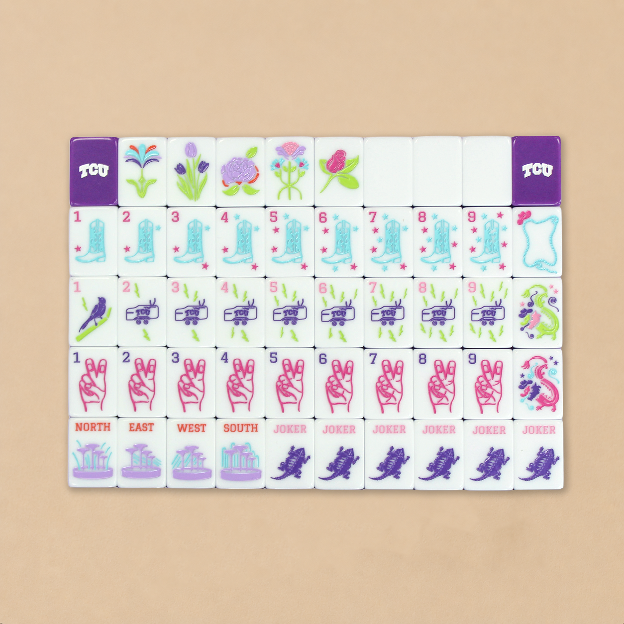 TCU Mahjong Tiles