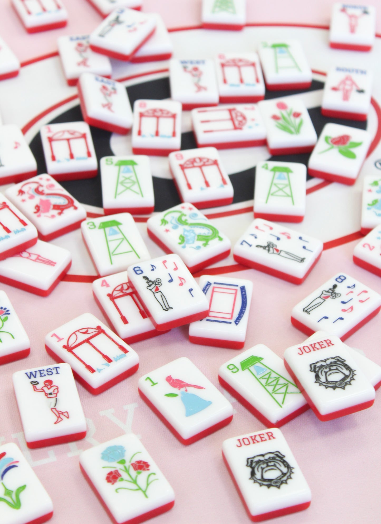 The Go Dawgs Line Mahjong Tiles