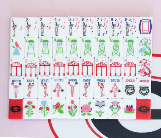 The Go Dawgs Line Mahjong Tiles