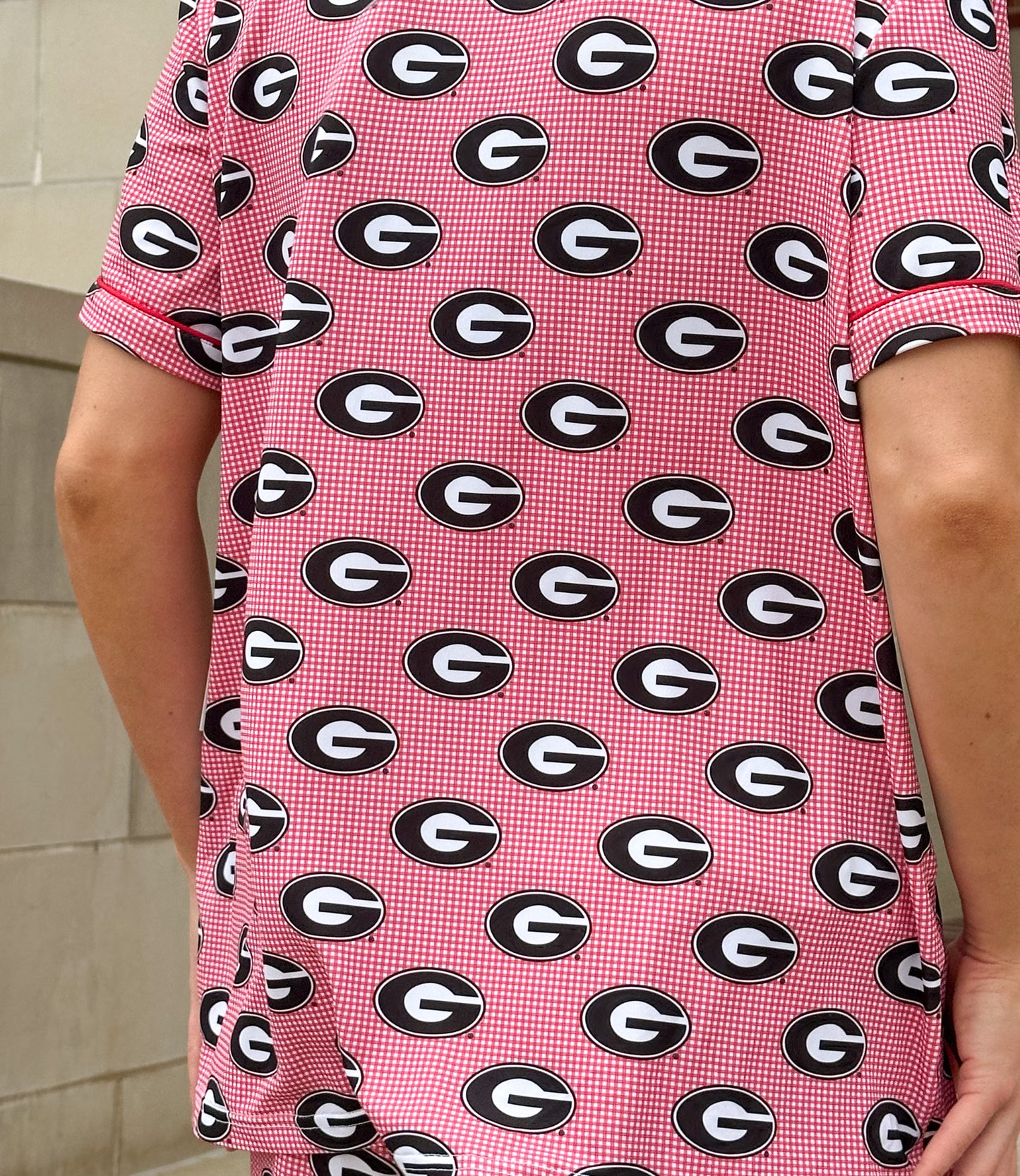 Georgia Bulldog Shorty Pajama