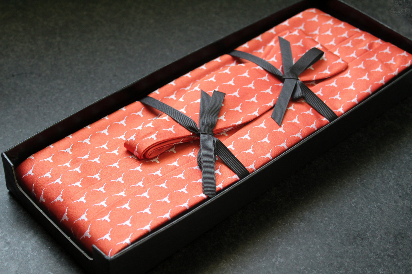 UT Longhorns Silk Cummerbund Set