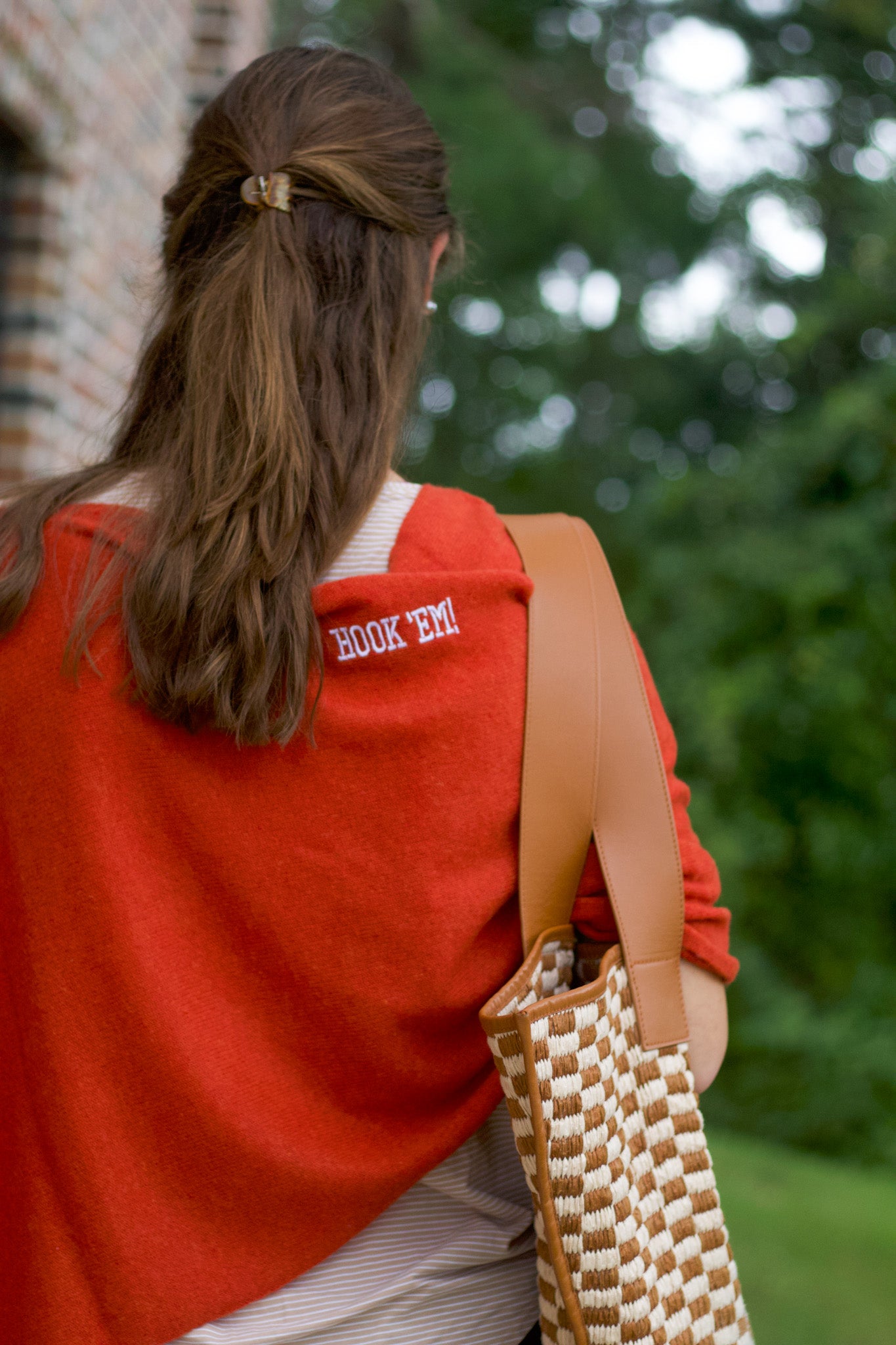 UT Longhorns Collegiate Cashmere Poncho by FOSTER