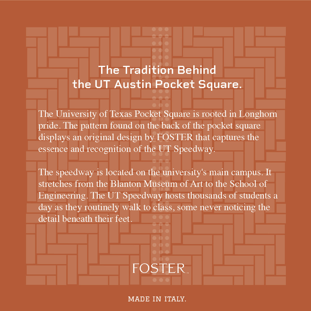 UT Longhorn's Men's Silk Pocket Square