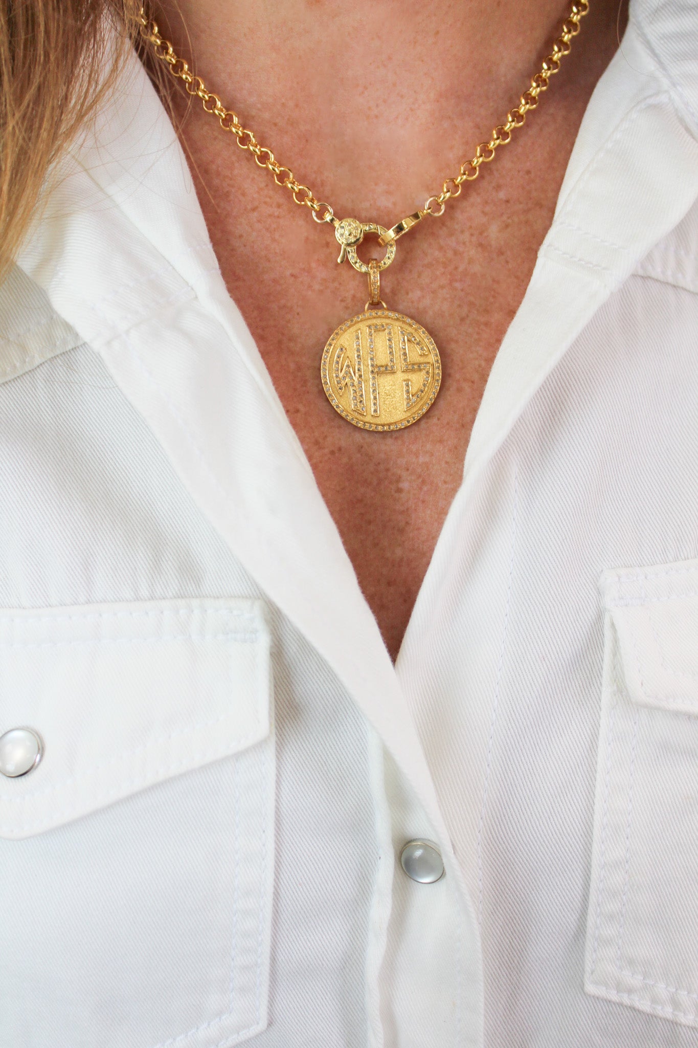 University of Arkansas WPS Diamond Pendant