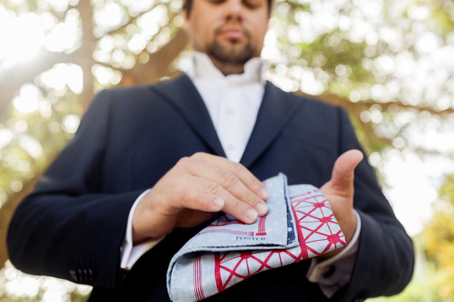 SMU Men's Silk Pocket Square