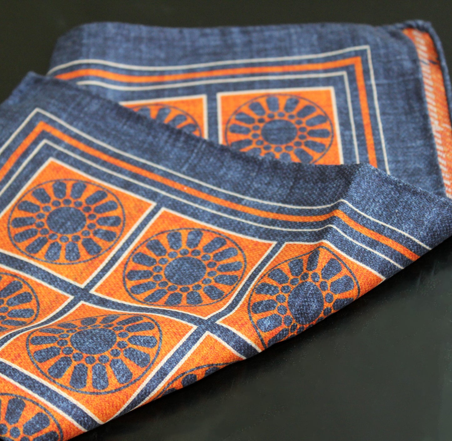 Auburn Men's Silk Pocket Square