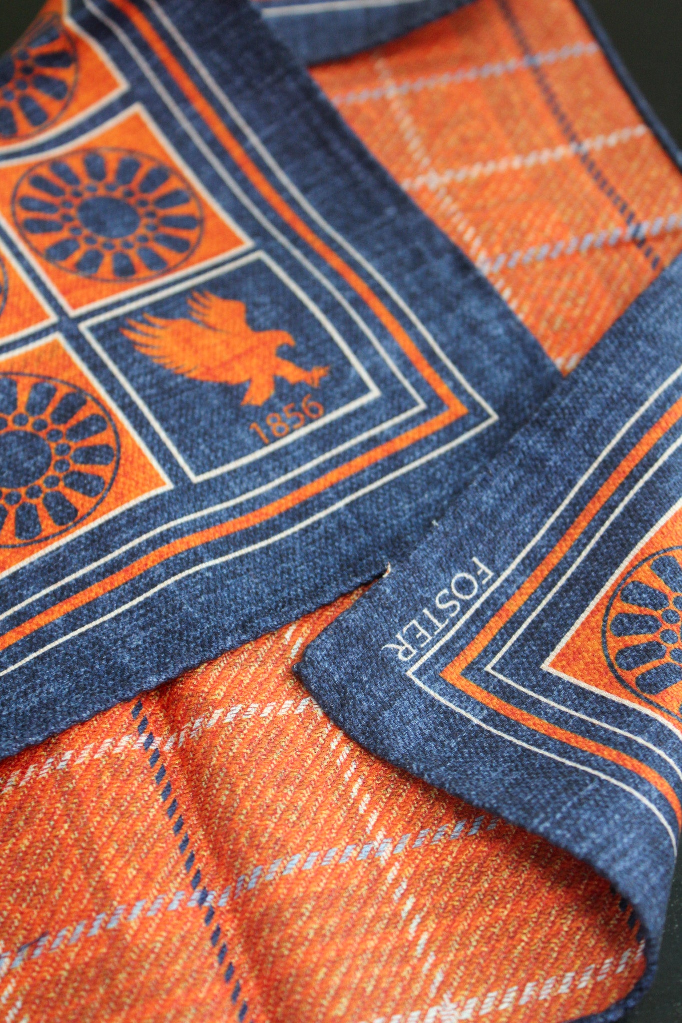 Auburn Men's Silk Pocket Square