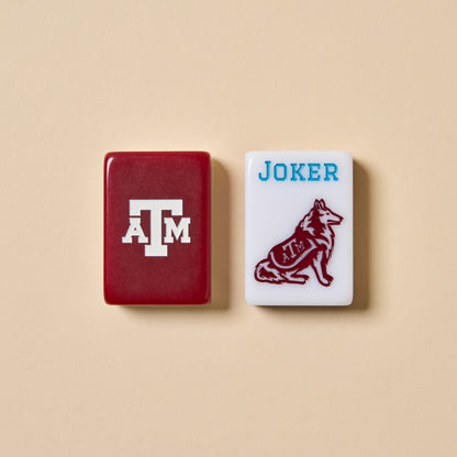 The Gig 'Em Line Mahjong Tiles