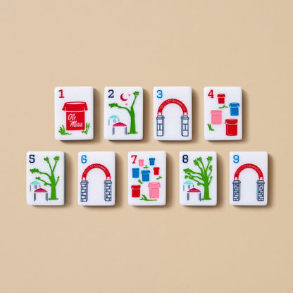 Ole Miss Mahjong Tiles