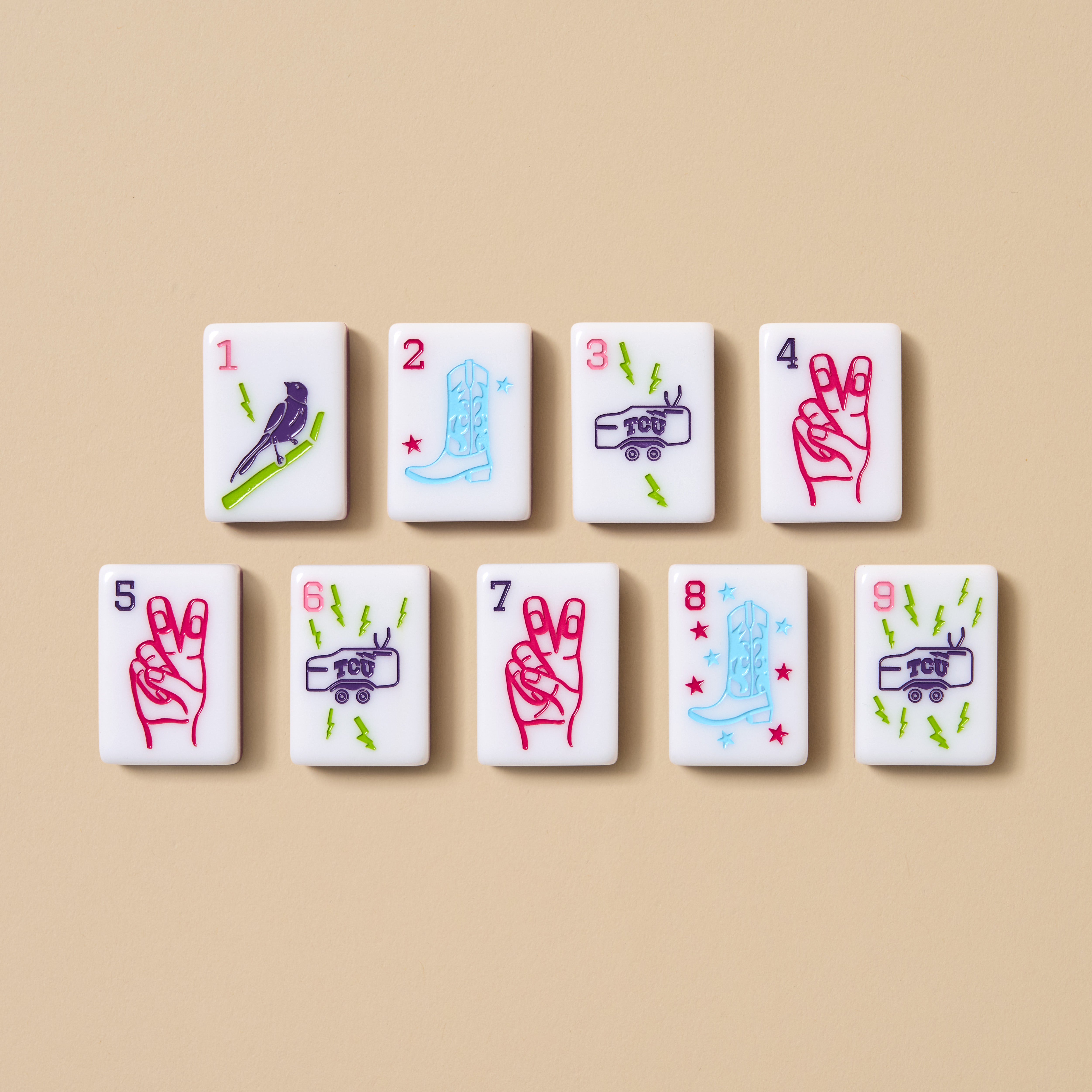 TCU Horned Frogs Mahjong Set | Officially Licensed | FOSTER