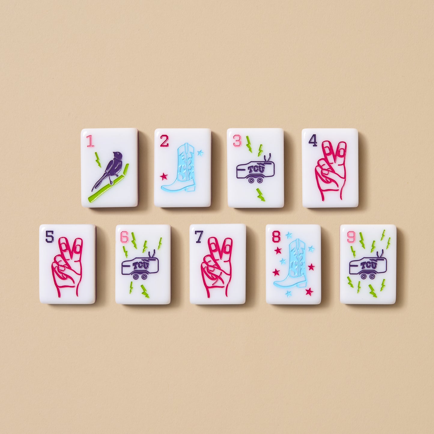 TCU Mahjong Tiles
