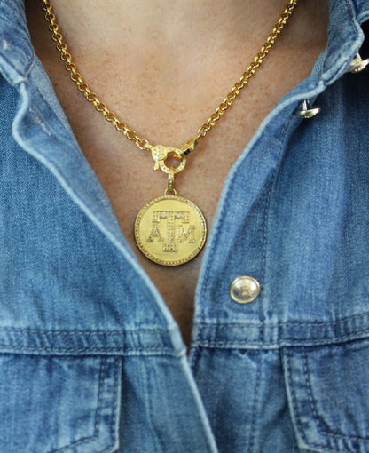 Texas A&M Diamond Pendant