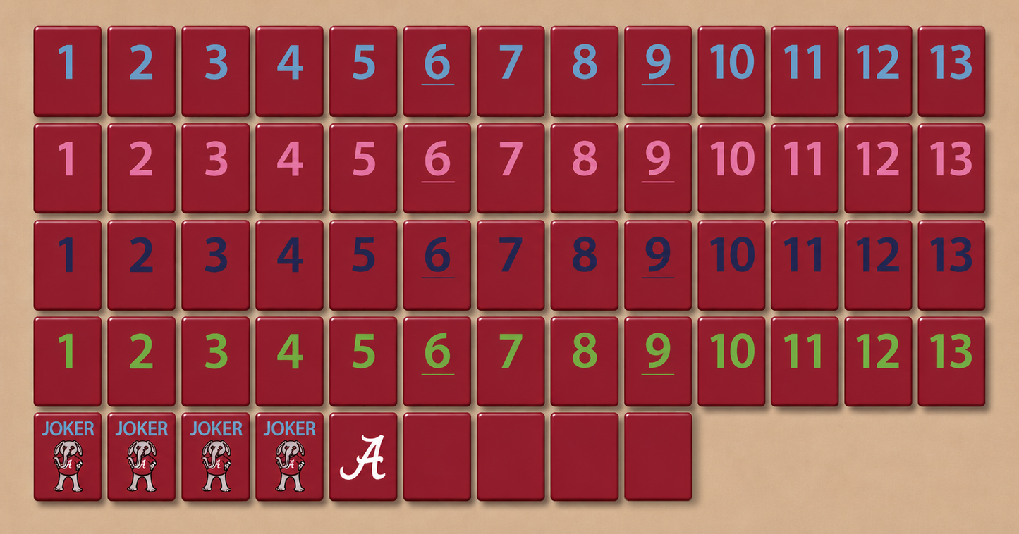 University of Alabama® Collegiate Rummy Tile Game