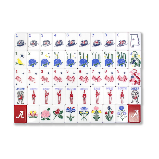 The Roll Tide Line Mahjong Tiles