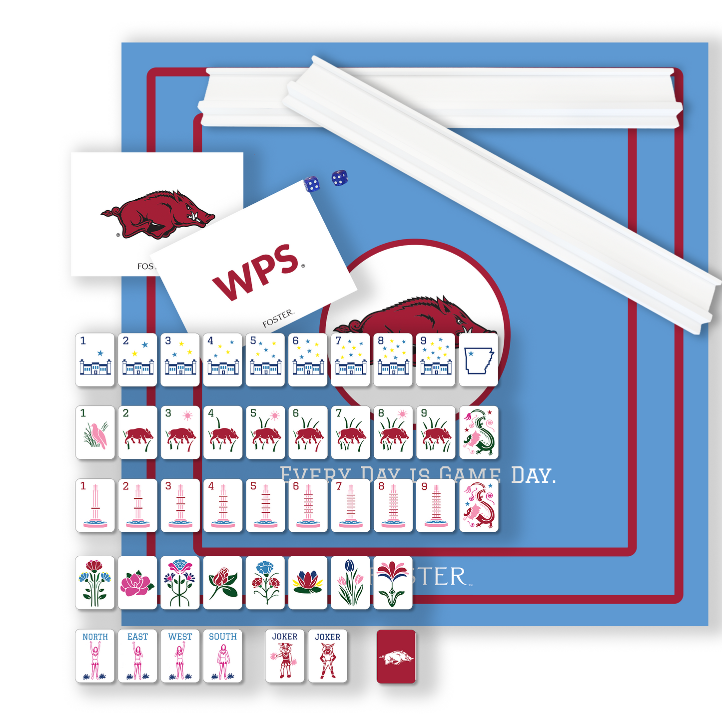 University of Arkansas Mahjong Bundle