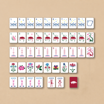 University of Arkansas Mahjong Bundle