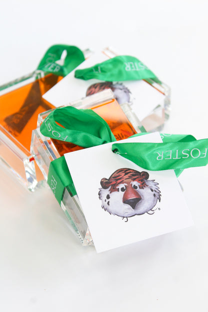 Auburn Aubie Gift Tag Set by FOSTER. 