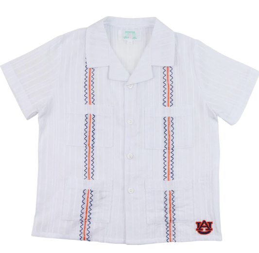 Officially Licensed Auburn Guaybera