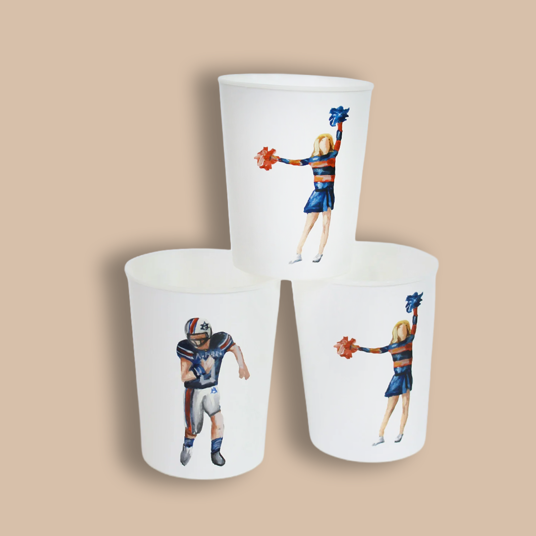 Auburn Game Day Cup Set