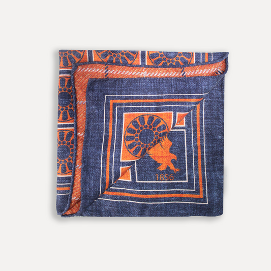 Auburn Men's Silk Pocket Square
