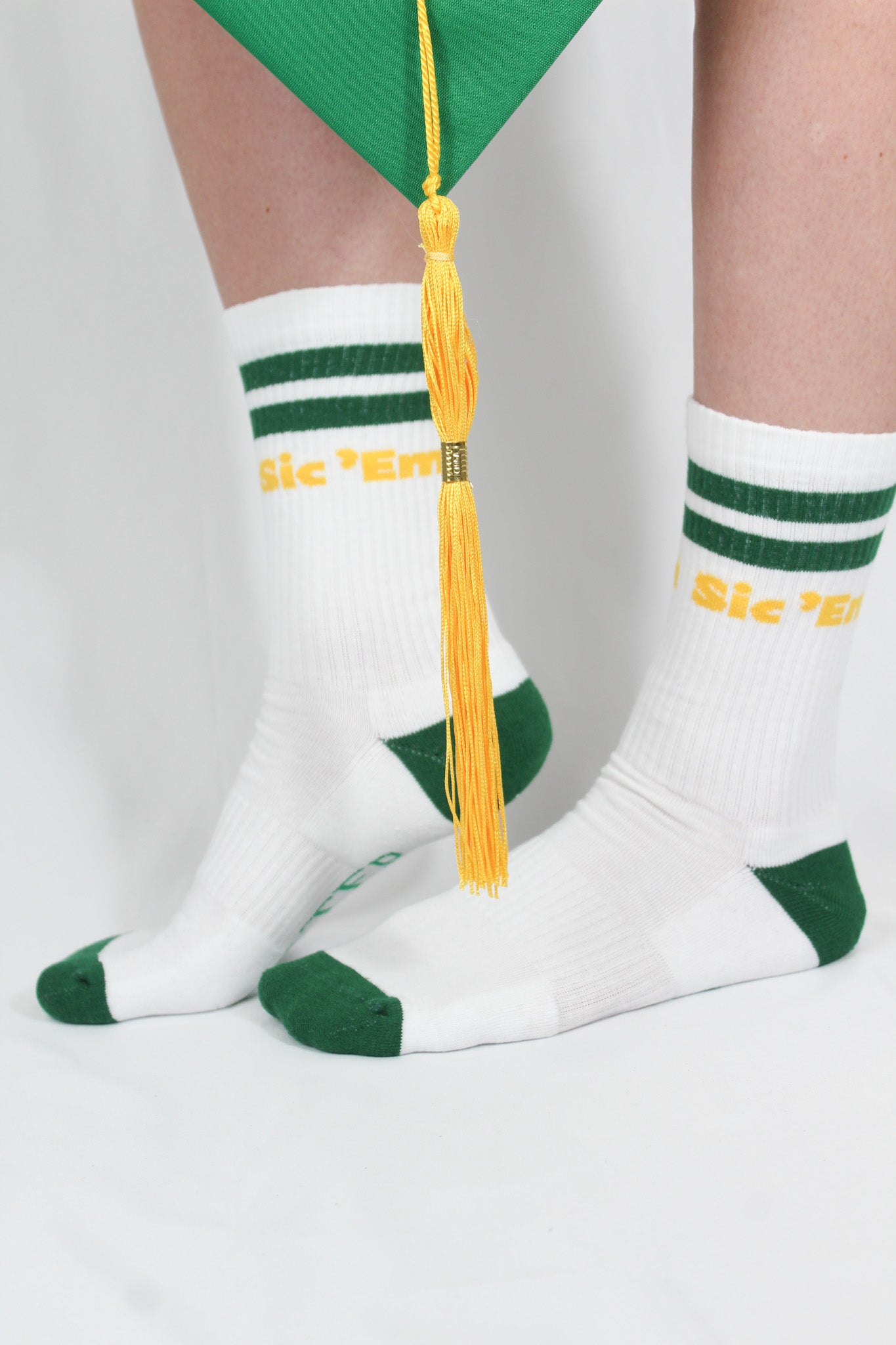 Baylor Sic 'Em Collegiate Retro Crew Socks