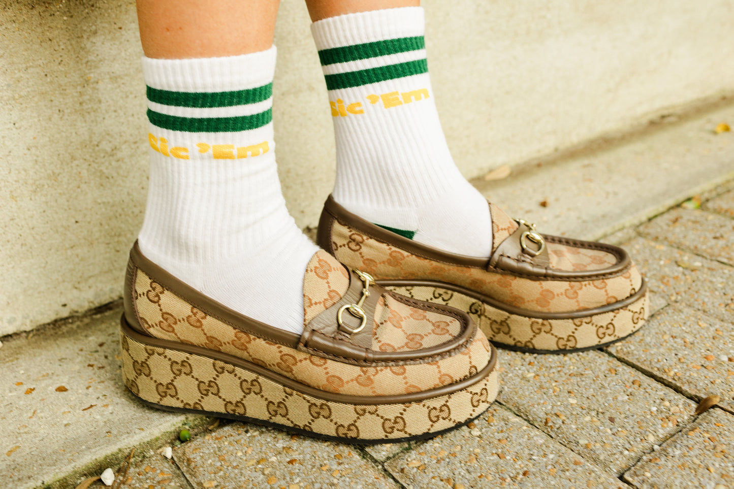 Baylor Sic 'Em Collegiate Retro Crew Socks