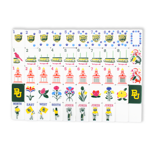 The Sic 'Em Line Mahjong Tiles