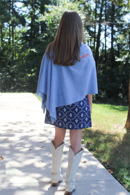 UT Longhorns Collegiate Cashmere Poncho by FOSTER