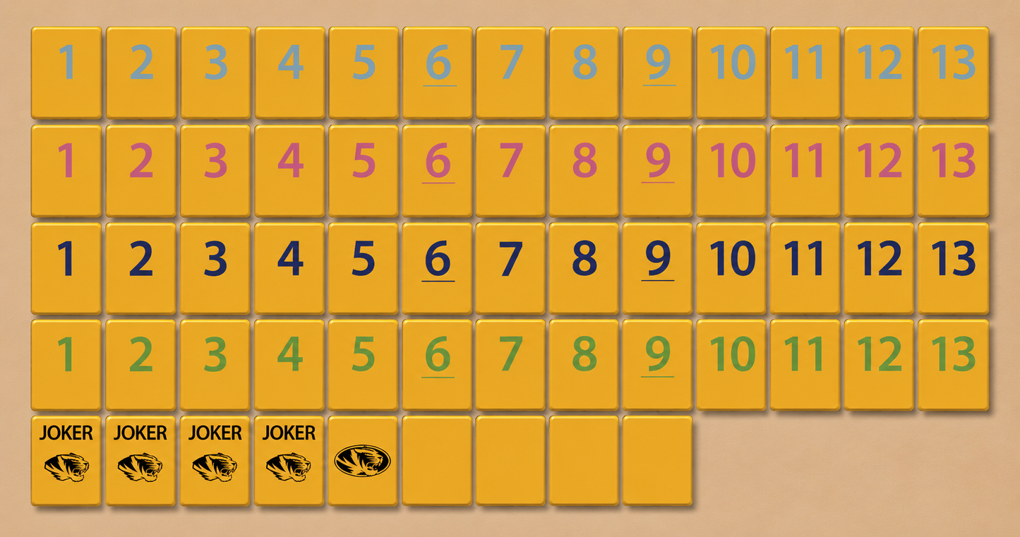 Mizzou® Collegiate Rummy Tile Game