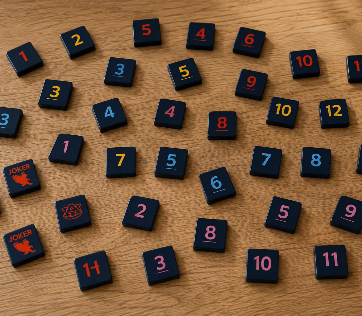 Auburn® Collegiate Rummy Tile Game