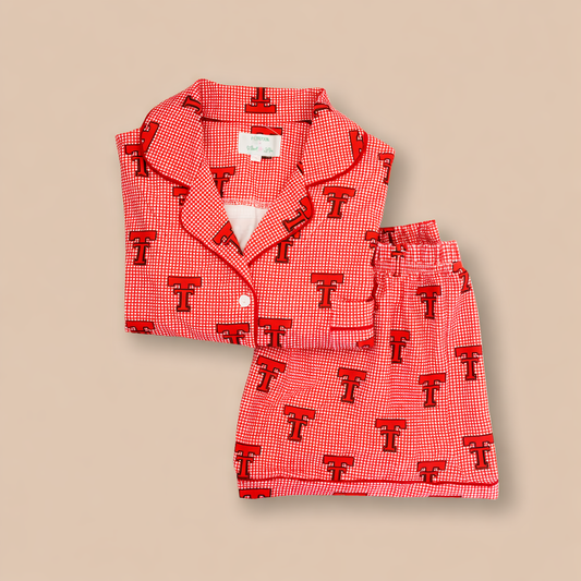 Texas Tech Shorty Pajama (Red)